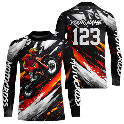 Custom Motocross Jersey for Kid Women Men Dirt Bike Shirts Motorcycle Riding Shirt XM492