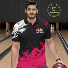 Load image into Gallery viewer, Pink Funny Beer Bowling Shirts for Team Women Men Bowling Polo&amp;1/4 Zip Bowl League MBL254