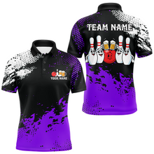 Load image into Gallery viewer, Purple Funny Beer Bowling Shirts for Team Women Men Bowling Polo&amp;1/4 Zip Bowl League MBL254