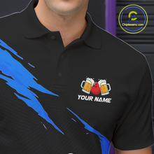Load image into Gallery viewer, Blue Funny Beer Bowling Shirts Beer Bowling Jersey Team Women Men Bowl League MBL258