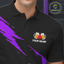 Load image into Gallery viewer, Purple Funny Beer Bowling Shirts Beer Bowling Jersey Team Women Men Bowl League MBL258
