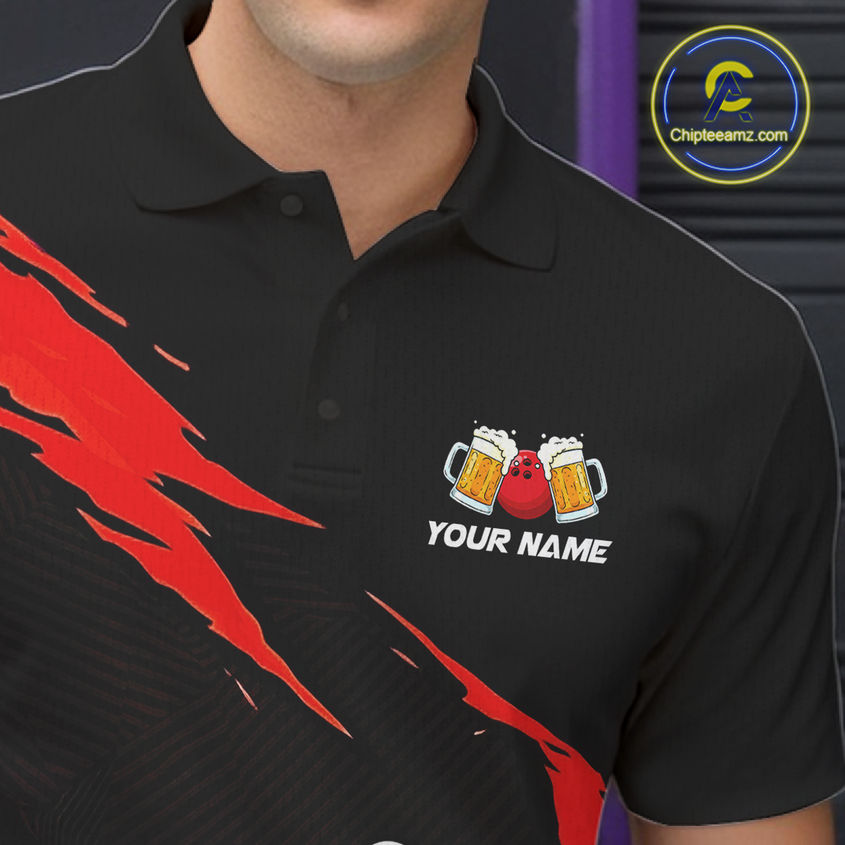 Red Funny Beer Bowling Shirts Beer Bowling Jersey Team Women Men Bowl League MBL258