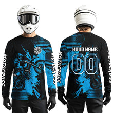 Load image into Gallery viewer, Blue Motocross Jersey Custom Dirt Bike Shirts Men Kid Women Motorcycle Jersey XM419