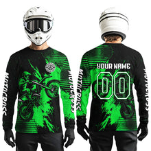 Load image into Gallery viewer, Green Motocross Jersey Custom Dirt Bike Shirts Men Kid Women Motorcycle Jersey XM419