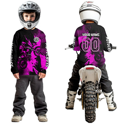 Purple Motocross Jersey Custom Dirt Bike Shirts Men Kid Women Motorcycle Jersey XM419