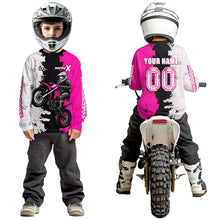 Load image into Gallery viewer, Pink Motocross Racing Jersey Custom Dirt Bike Shirts Men Kid Women Jersey XM420