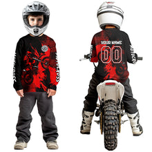 Load image into Gallery viewer, Red Motocross Jersey Custom Dirt Bike Shirts Men Kid Women Motorcycle Jersey XM419