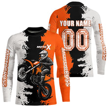Load image into Gallery viewer, Orange Motocross Racing Jersey Custom Dirt Bike Shirts Men Kid Women Jersey XM420