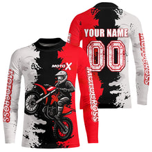Load image into Gallery viewer, Red Motocross Racing Jersey Custom Dirt Bike Shirts Men Kid Women Jersey XM420