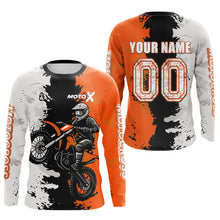 Load image into Gallery viewer, Orange Motocross Racing Jersey Custom Dirt Bike Shirts Men Kid Women Jersey XM420