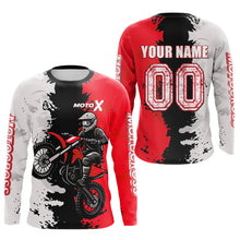Load image into Gallery viewer, Red Motocross Racing Jersey Custom Dirt Bike Shirts Men Kid Women Jersey XM420