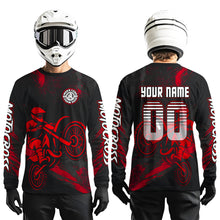 Load image into Gallery viewer, Red Motocross Jersey for Kid Women Men Custom Dirt Bike Shirts Moto Racing Shirt XM427