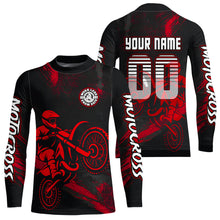 Load image into Gallery viewer, Red Motocross Jersey for Kid Women Men Custom Dirt Bike Shirts Moto Racing Shirt XM427