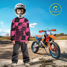 Load image into Gallery viewer, Pink Motocross Jersey for Women Kid Girl Custom Dirt Bike Shirts Motorcycle Racing Shirt XM431