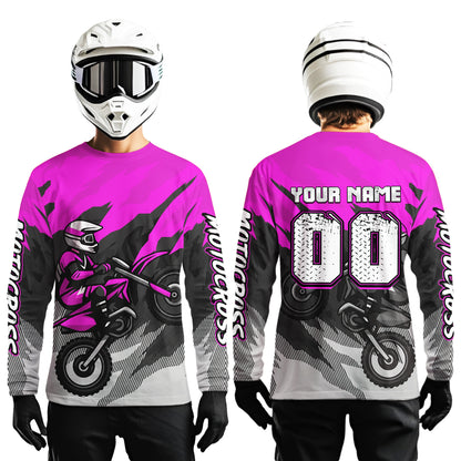 Purple Motocross Jersey Men Women Kid Custom Dirt Bike Shirts Motorcycle Riding Shirt XM433