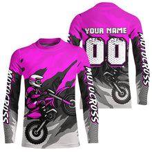 Load image into Gallery viewer, Purple Motocross Jersey Men Women Kid Custom Dirt Bike Shirts Motorcycle Riding Shirt XM433