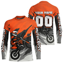 Load image into Gallery viewer, Orange Motocross Jersey Men Women Kid Custom Dirt Bike Shirts Motorcycle Riding Shirt XM433