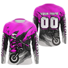 Load image into Gallery viewer, Purple Motocross Jersey Men Women Kid Custom Dirt Bike Shirts Motorcycle Riding Shirt XM433