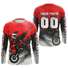 Load image into Gallery viewer, Red Motocross Jersey Men Women Kid Custom Dirt Bike Shirts Motorcycle Riding Shirt XM433