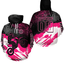 Load image into Gallery viewer, Custom Motocross Hoodie for Men Women Dirt Bike Racing Hoodie Moto Riding Shirt MH445