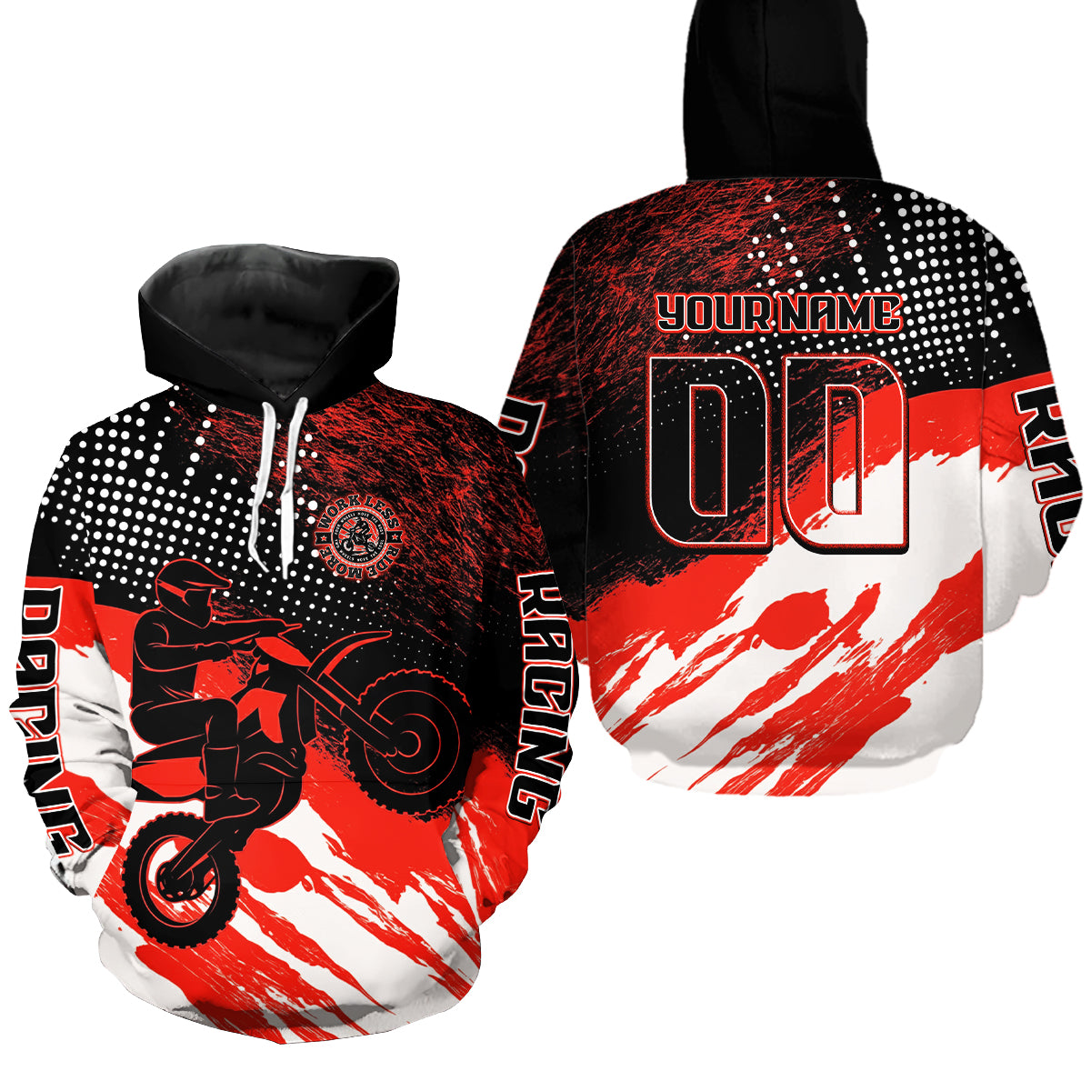 Custom Motocross Hoodie for Men Women Dirt Bike Racing Hoodie Moto Riding Shirt MH445