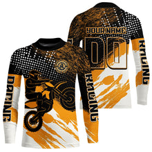 Load image into Gallery viewer, Custom Orange Motocross Racing Jersey for Men Women Kid Dirt Bike Shirts Riding Shirt XM445
