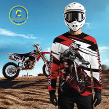 Load image into Gallery viewer, Red and Black Custom Motocross Jersey Men Women Kid Dirt Bike Motorcycle Shirt XM455