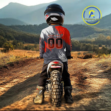 Load image into Gallery viewer, Red and Grey Custom Motocross Jersey Men Women Kid Dirt Bike Shirts Motorcycle Shirt XM459