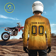 Load image into Gallery viewer, Smoke Motocross Jersey Custom Orange Dirt Bike Shirts for Men Kid Women Racing Jersey XM409