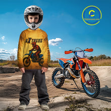 Load image into Gallery viewer, Smoke Motocross Jersey Custom Orange Dirt Bike Shirts for Men Kid Women Racing Jersey XM409