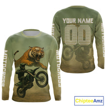 Load image into Gallery viewer, Tiger Motocross Jersey Custom Dirt Bike Shirts for Men Kid Women Off Road Jersey XM406