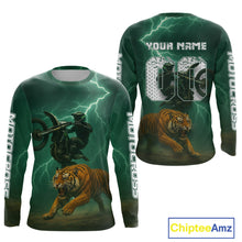 Load image into Gallery viewer, Lightning Tiger Motocross Jersey Custom Dirt Bike Shirts for Men Kid Women Riding Shirt XM407