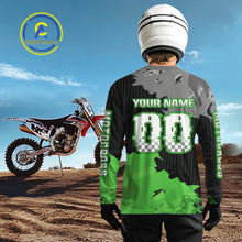Load image into Gallery viewer, Green Custom Motocross Racing Jersey for Kid Men Women Dirt Bike Shirts Moto Shirt XM478