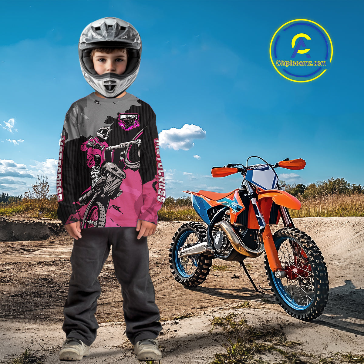 Pink Custom Motocross Racing Jersey for Kid Men Women Dirt Bike Shirts Moto Shirt XM478
