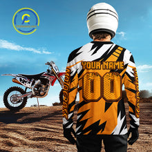 Load image into Gallery viewer, Custom Orange Motocross Racing Jersey Men Kid Women Dirt Bike Shirts Riding Shirt XM479