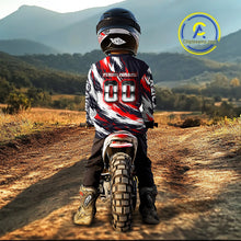 Load image into Gallery viewer, Custom Motocross Jersey for Men Kid Women Dirt Bike Jersey Red&amp;Black Riding Shirt XM481