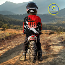 Load image into Gallery viewer, Custom Red Motocross Jersey Men Kid Women Dirt Bike Jersey Motorcycle Riding Shirt XM486