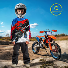 Load image into Gallery viewer, Blue and Red Motocross Jersey Custom Dirt Bike Shirts Men Kid Women Riding Shirt XM489