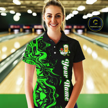 Load image into Gallery viewer, Funny Beer Bowling Shirts Team Women Men Custom Green Bowling Jersey for Bowler MBL250