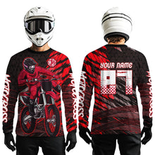 Load image into Gallery viewer, Red Motocross Racing Jersey Kids Women Men Custom Dirt Bike Shirts Motorcycle Shirt XM494