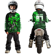 Load image into Gallery viewer, Green Motocross Racing Jersey Kids Women Men Custom Dirt Bike Shirts Motorcycle Shirt XM494