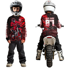 Load image into Gallery viewer, Red Motocross Racing Jersey Kids Women Men Custom Dirt Bike Shirts Motorcycle Shirt XM494