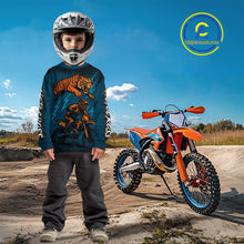 Load image into Gallery viewer, Tiger Motocross Jersey Custom Blue Dirt Bike Shirts for Men Kid Women Racing Jersey XM410