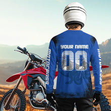 Load image into Gallery viewer, Blue Dinosaur Motocross Jersey Custom Dirt Bike Shirt Men Kid Women Racing Jersey XM411