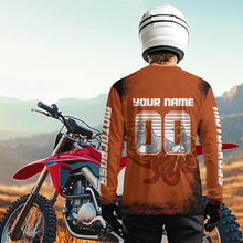 Load image into Gallery viewer, Orange Dinosaur Motocross Jersey Custom Dirt Bike Shirt Men Kid Women Racing Jersey XM411