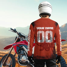 Load image into Gallery viewer, Red Dinosaur Motocross Jersey Custom Dirt Bike Shirt Men Kid Women Racing Jersey XM411