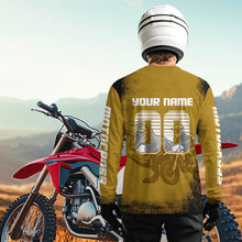 Load image into Gallery viewer, Yellow Dinosaur Motocross Jersey Custom Dirt Bike Shirt Men Kid Women Racing Jersey XM411