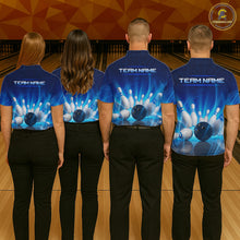 Load image into Gallery viewer, Custom Lightning Bowling Jersey for Men Bowling Team Shirts Bowling Uniform Polo &amp; 1/4 Zip HNT164