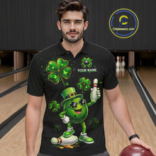 Load image into Gallery viewer, Funny St Patrick Day Bowling Bowling Jersey for Men Bowling Team Shirts Polo &amp; 1/4 Zip HNT192