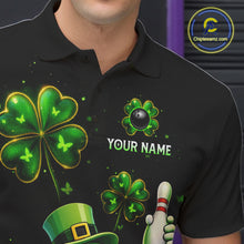 Load image into Gallery viewer, Funny St Patrick Day Bowling Bowling Jersey for Men Bowling Team Shirts Polo &amp; 1/4 Zip HNT192